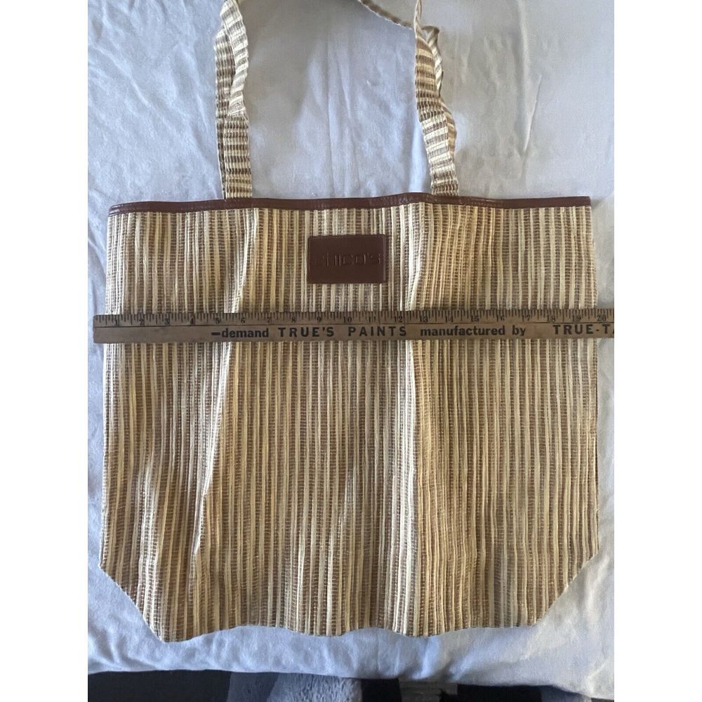 Chicos Tote Or Beach Bag Recycled Bamboo - Picture 4 of 5